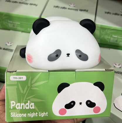 Cute Panda Night Light Silicone Soft Lamp Portable And Child Safe Bedside Light Reliable Performance