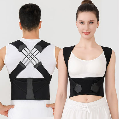 Adjustable Back Brace Posture Corrector Belt – Upper & Lower Back Support Belt for Men & Women.
